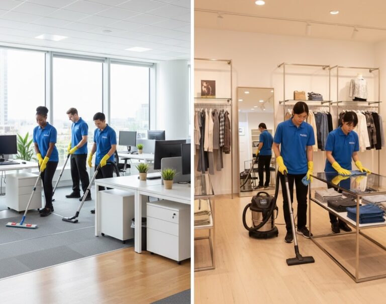konstor och butiksstädning