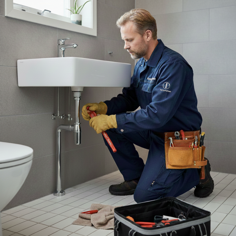 Professionell rörmokare